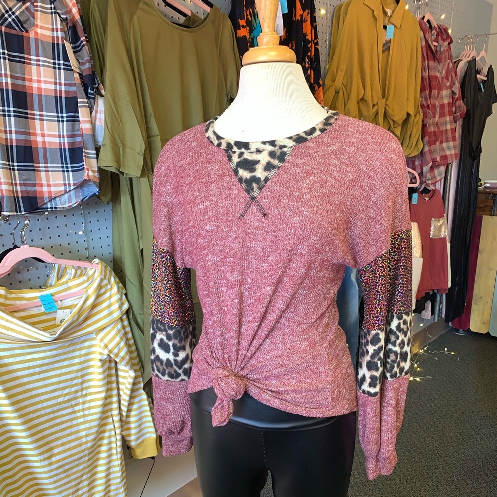 Bell sleeve sweater